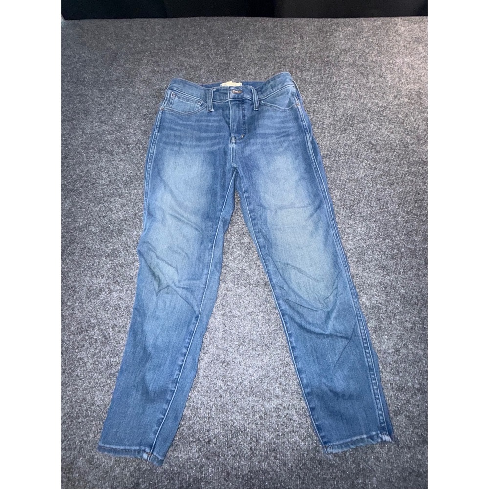 Madewell Curvy Roadtripper Jeggings Medium Wash Blue Denim Jeans Size 27